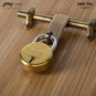 Godrej Navtal 7 levers Padlocks with 4 Keys Padlock Brass Finish