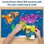 World Map Jigsaw Puzzle 96 Piece Educational Toy Geography for Kids 400+ Facts