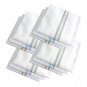 White Striped Men's Pocket Handkerchiefs Hanky 100% Cotton, Pack of 12, XXL King Size