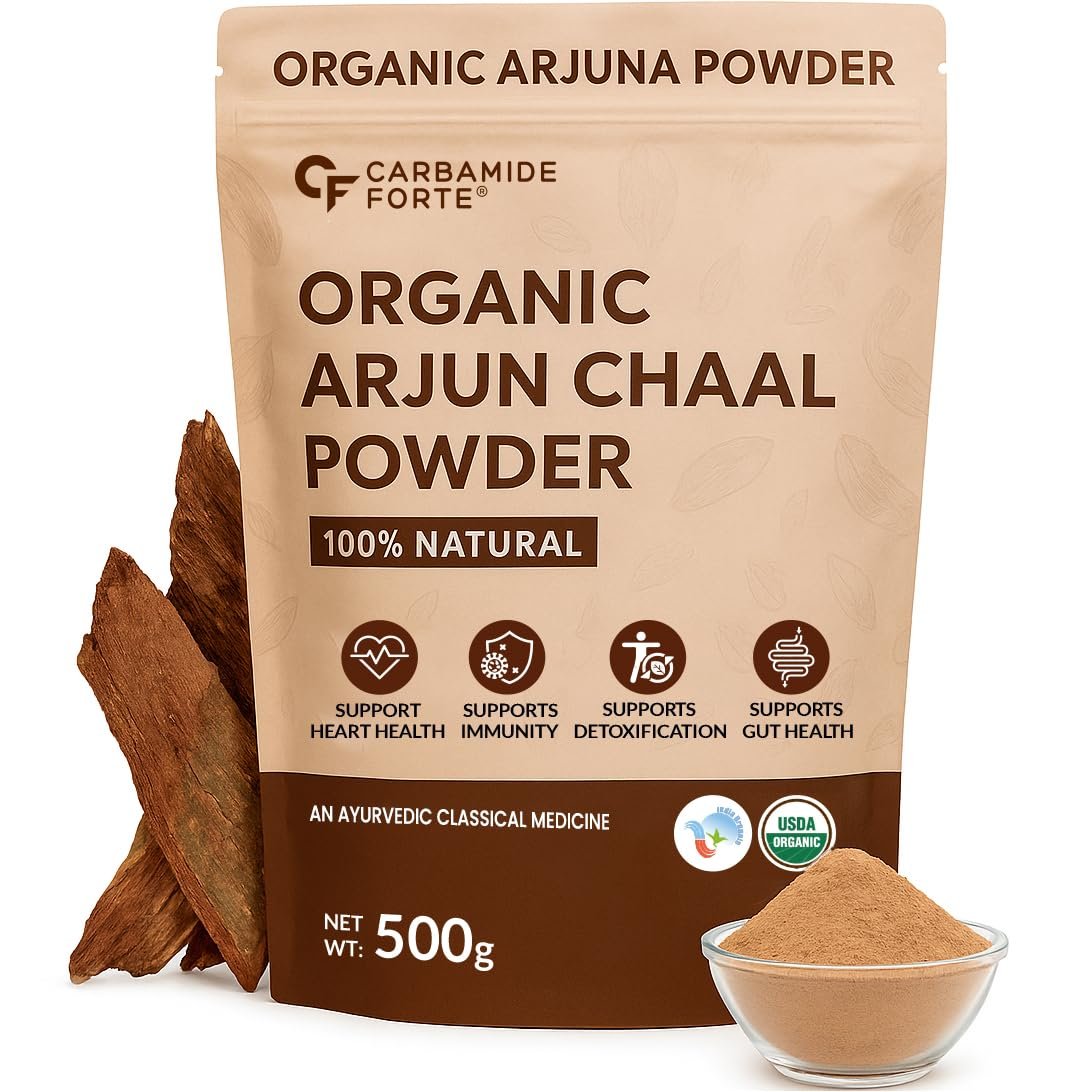Carbamide Forte Arjun Ki Chaal Powder 500gm Support Heart Health Promote Good Cholesterol