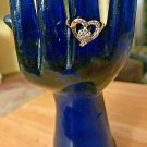truly beautiful heart-shaped women's ring, stones, size 7