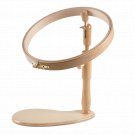 Embroidery sitting frame Lap hoop Wooden cross stitch ring crossstitch  Needlepoint seat stand