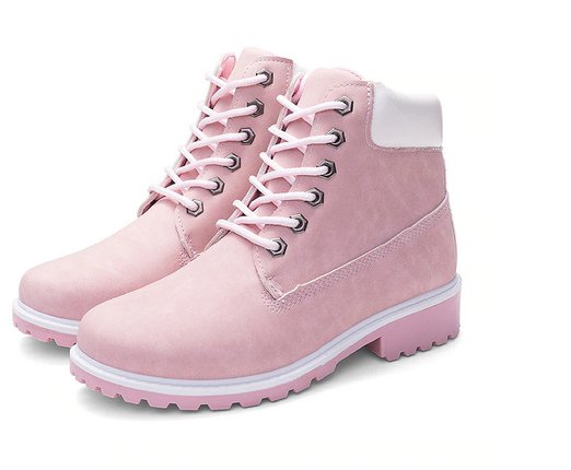 S41-PINK (NO PLUSH) - Hot New Autumn Winter Women Flat Heel Boots
