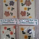 Created by...Victoria's Garden Journal with Real Flowers and Leaves - Lot of 4!