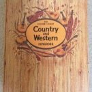 The Reader's Digest Country and Western Songbook Spiral Bound Hardcover - 1983!