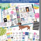 The Happy Planner® Happy Illustrations Value Pk Stickers-Me & My Big Ideas-4 classic size planners