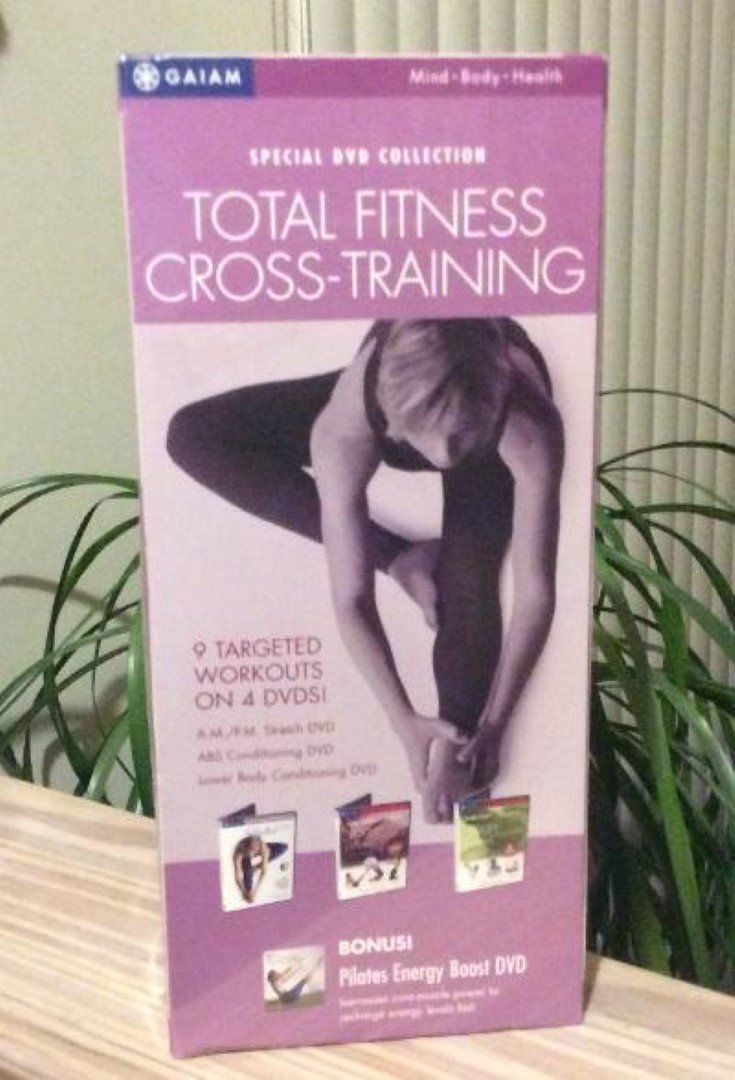 GAIAM Special DVD Collection Total Fitness Cross-Training - 9 Targeted Workouts on 4 DVDS!