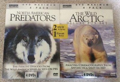 North American Predators DVD Box Set & The Wild Arctic DVD Box Set - SEALED!