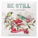 Be Still and Know That I Am God Coloring Book with Scripture from the Book of Psalms!
