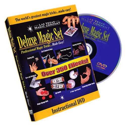 Deluxe Magic Set (Prof Magic Tricks made Easy) Instuctional DVD - Las Vegas Magic Co - Sealed!