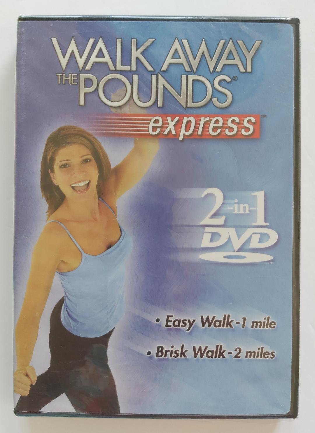 Leslie Sansone Walk Away the Pounds Express 2 in 1 Workout DVD - Sealed!