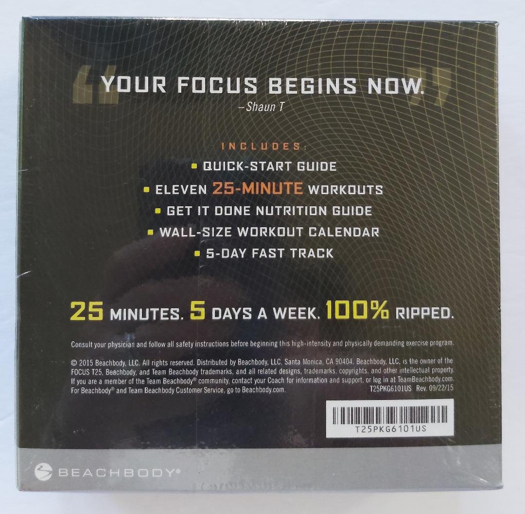 15 Minute Focus t25 shaun t workout dvd program for push your ABS