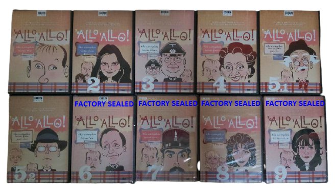 Allo Allo - The Complete Collection (DVD, 2008, 19-Disc Set) - 4 Seasons Still Sealed!