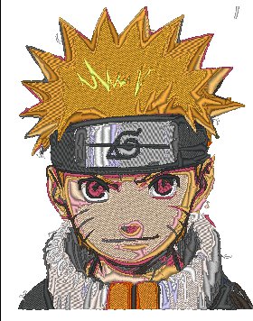 Anime Embroidery Naruto