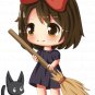 Anime Embroidery Kiki Delivery Chibi