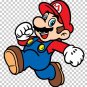 Videogame Embroidery Super Mario Running