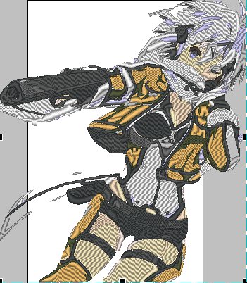 Anime Embroidery Sword Art Online Sinon
