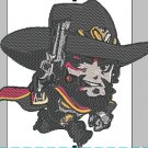 Videogame Embroidery Overwatch McCree Chibi