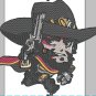 Videogame Embroidery Overwatch McCree Chibi