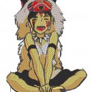 Anime Embroidery Pattern Princess Mononoke Sits
