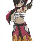 Anime Embroidery Pattern Erza Clear Heart Chibi