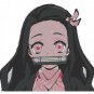 Anime Embroidery Pattern Demon Slayer Nezuko Kamado