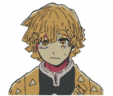 Anime Embroidery Pattern Demon Slayer Zenitsu Agatsuma