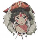 Anime Embroidery Pattern Mononoke San Closeup