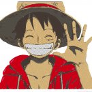 Anime Embroidery Pattern One Piece Luffy Wave