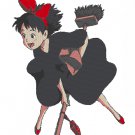 Anime Embroidery Pattern Kiki Delivery Broom Ride