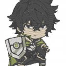 Anime Embroidery Pattern Shield Hero Naofumi Chibi