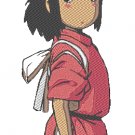 Anime Embroidery Pattern Spirited Away Chihiro Pose