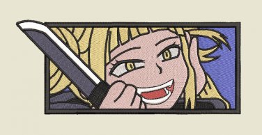Anime Embroidery Himiko Toga Framed