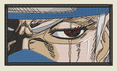Anime Embroidery Pattern Kakashi Face Closeup