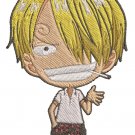 Anime Embroidery Pattern Sanji Chibi Waves