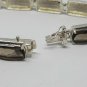 Sterling Silver Smoky Quartz Emerald Cut Bracelet