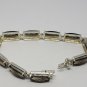 Sterling Silver Smoky Quartz Emerald Cut Bracelet