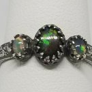 Australian Boulder and Ethiopian Welo Opal Handmade Sterling Silver Ring Size...