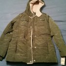 Levi's Women's Small Quilted Puffer Jacket Agn Army MSRP $200 Coat Parka