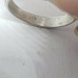 Handmade Sterling Silver Oval Midnight Blue Sapphire Stacker Ring Size 7