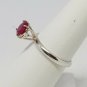 0.10ct Pigeon Blood Ruby Handmade Sterling Silver Ring