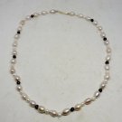 14k Yellow Gold Handmade Cultured Freshwater Pearl Strand Necklace 17"
