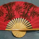 Red Bamboo Giant Fan Made in Thailand