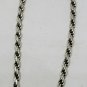 Vintage Sterling Silver Thick Rope Chain Bracelet 7"
