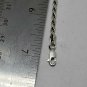Vintage Sterling Silver Thick Rope Chain Bracelet 7"
