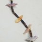 Vintage Zuni 24" Native American Sterling MOP Bird Fetish Heishi Shell Necklace