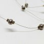 Sterling Silver Ball Bead Wire Necklaces and Bracelet Set