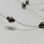 Sterling Silver Ball Bead Wire Necklaces and Bracelet Set