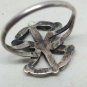 Vintage Navajo Sterling Silver Petit Point Ring Size 4 1/2