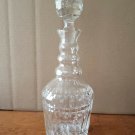 Vintage Crystal Wine Decanter Sherry Brandy Acid Etched 36